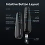 Vention Presentador Inalámbrico KQPB0-GL con Air Mouse y Láser Verde, Negro